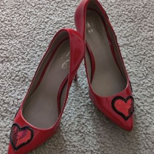 Red Hearts Shoes